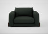 Nuvola Loveseat Boucle Fern / Walnut Stained