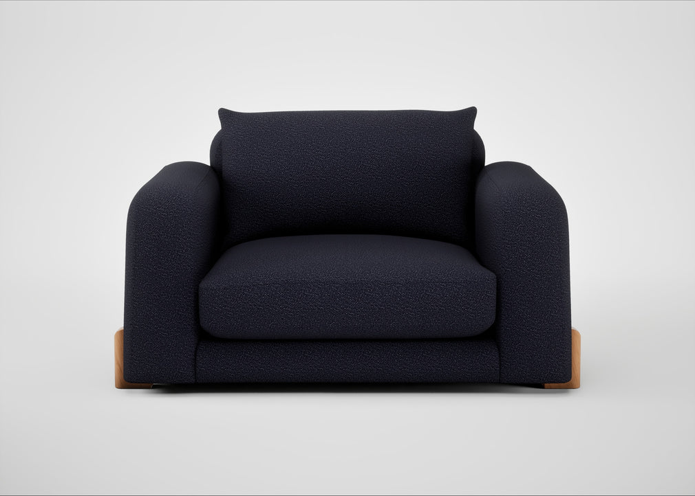 Nuvola Loveseat Boucle Indigo / Natural