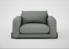 Nuvola Loveseat Boucle Steel / Black