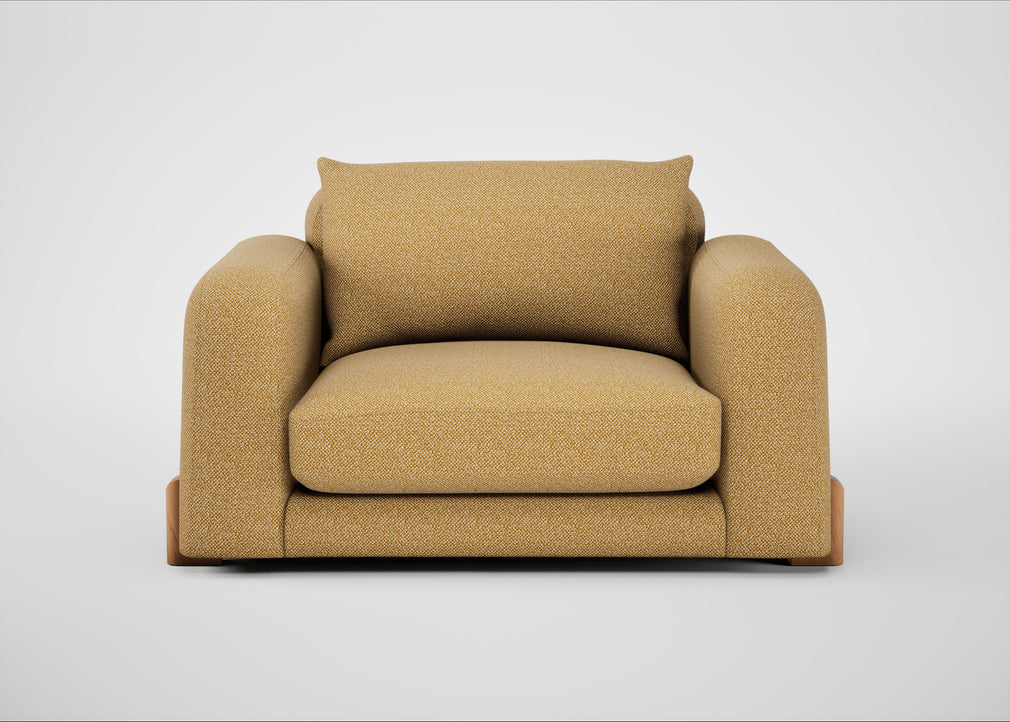 Nuvola Loveseat Boucle Tweed Citrine / Natural