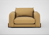 Nuvola Loveseat Boucle Tweed Citrine / Walnut Stained