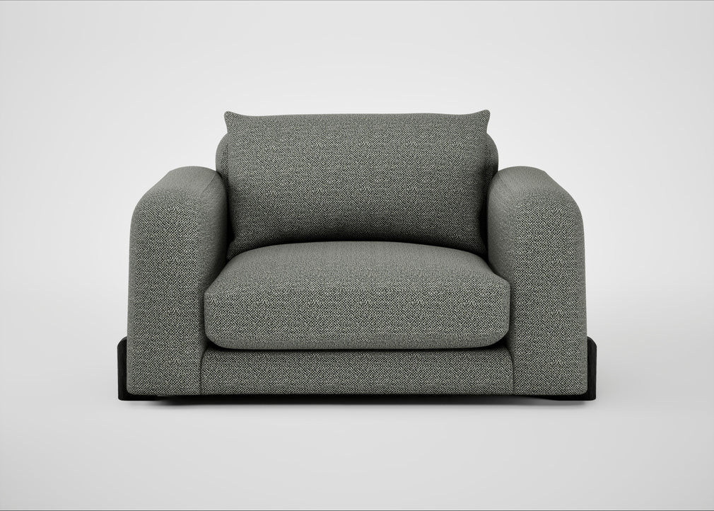 Nuvola Loveseat Boucle Tweed Lapis / Black