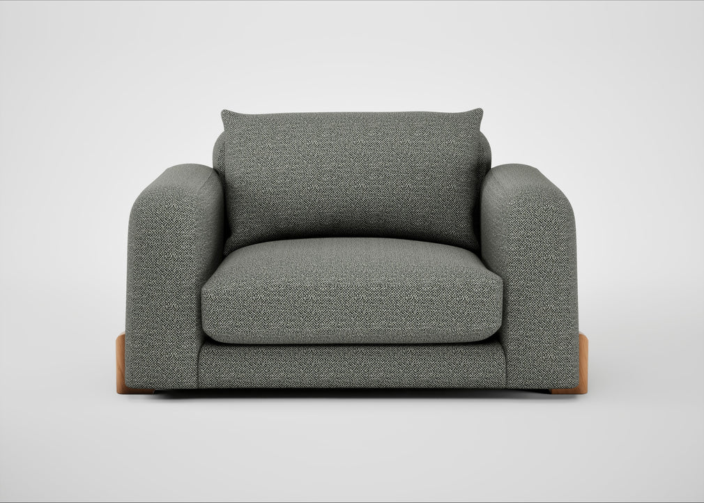 Nuvola Loveseat Boucle Tweed Lapis / Natural