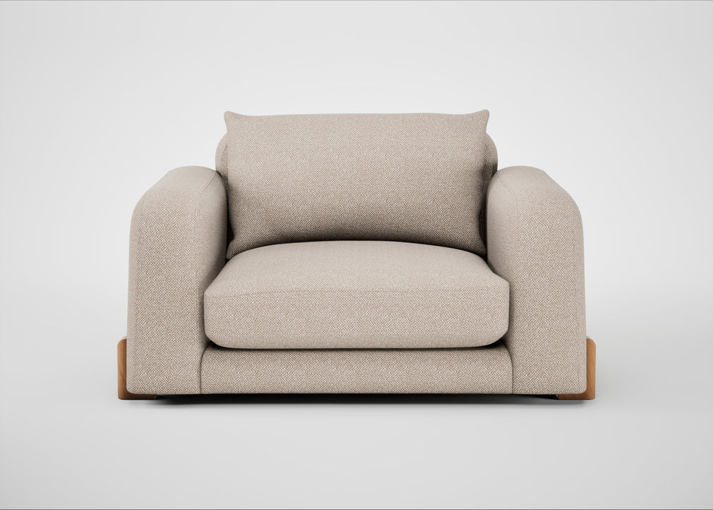 Nuvola Loveseat Boucle Tweed Pearl / Natural