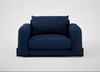 Nuvola Loveseat Broad Weave Lagoon / Black