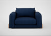 Nuvola Loveseat Broad Weave Lagoon / Natural