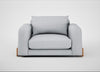 Nuvola Loveseat Broad Weave Tin / Natural
