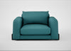 Nuvola Loveseat Brushed Cotton Cadet / Black