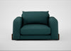 Nuvola Loveseat Brushed Cotton Pine / Walnut Stained