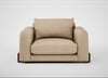 Nuvola Loveseat Capelo Linen-Cotton Bamboo / Black