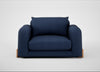 Nuvola Loveseat Capelo Linen-Cotton Inkspot / Natural