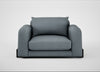 Nuvola Loveseat Capelo Linen-Cotton Mineral / Black