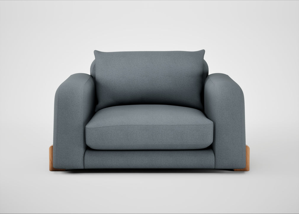 Nuvola Loveseat Capelo Linen-Cotton Mineral / Natural