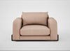 Nuvola Loveseat Capelo Linen-Cotton Rosedale / Black