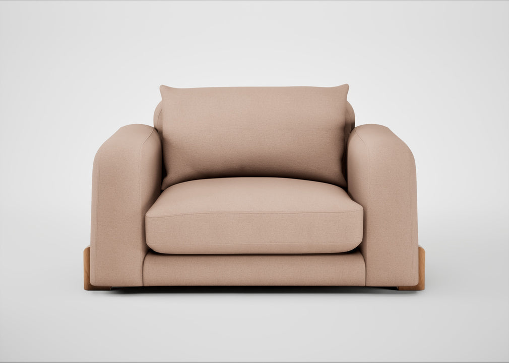 Nuvola Loveseat Capelo Linen-Cotton Rosedale / Natural
