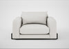 Nuvola Loveseat Capelo Linen-Cotton Sea Salt / Black