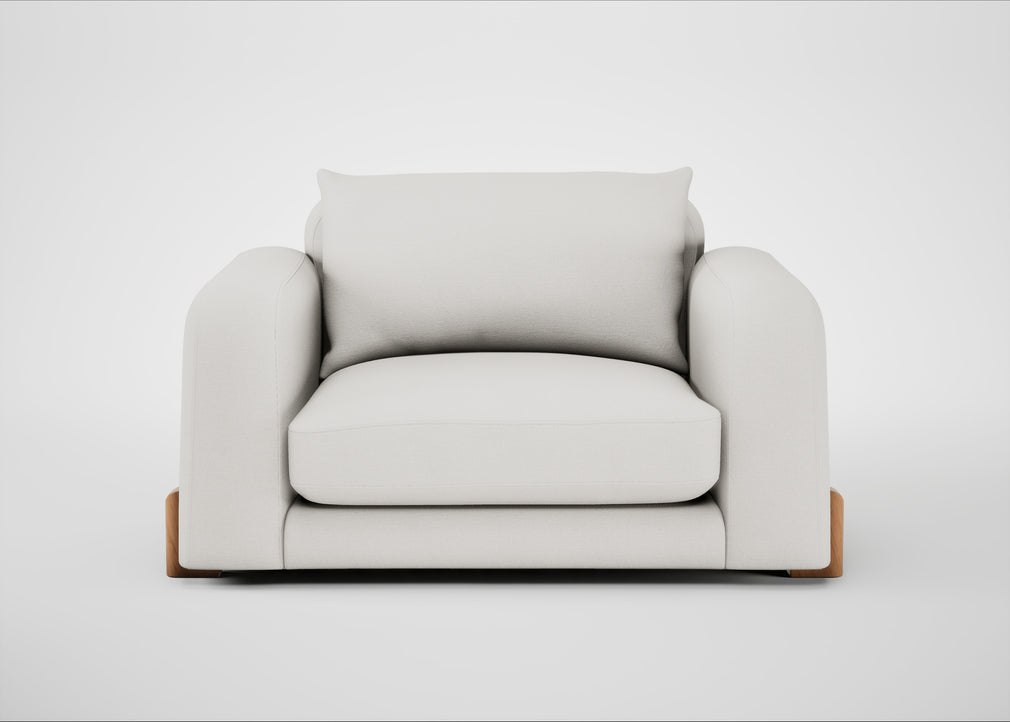 Nuvola Loveseat Capelo Linen-Cotton Sea Salt / Natural