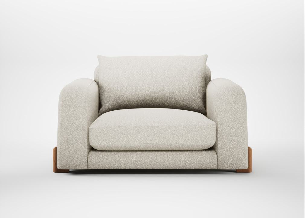 Nuvola Loveseat Chunky Boucle Ecru / Natural