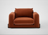 Nuvola Loveseat Cotton Velvet Russet / Black