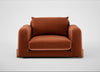 Nuvola Loveseat Cotton Velvet Russet / Natural