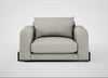 Nuvola Loveseat Melton Wool Limestone / Black
