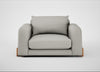 Nuvola Loveseat Melton Wool Limestone / Natural