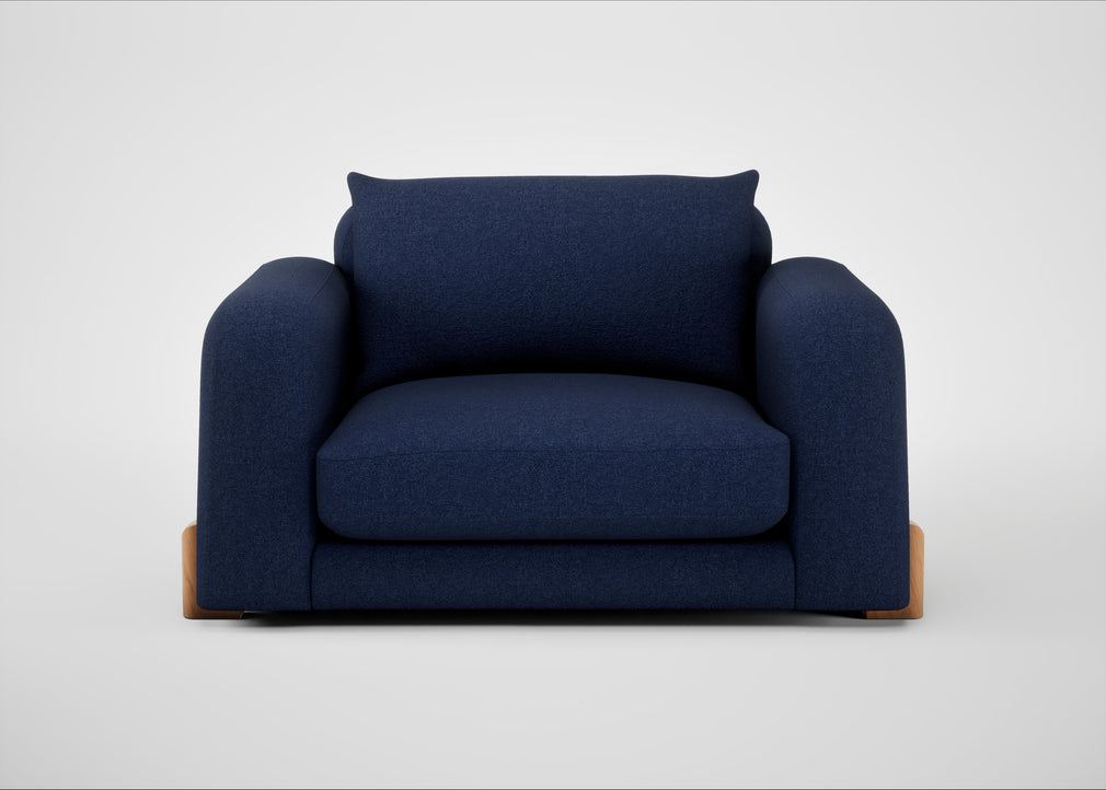 Nuvola Loveseat Melton Wool New Navy / Natural