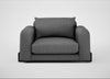 Nuvola Loveseat Melton Wool Shale / Black