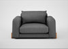 Nuvola Loveseat Melton Wool Shale / Natural