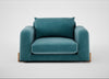 Nuvola Loveseat Smart Luxe Velvet Airforce Blue / Natural