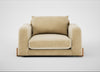 Nuvola Loveseat Smart Luxe Velvet Biscuit / Natural