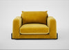 Nuvola Loveseat Smart Luxe Velvet Canary / Black