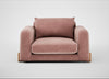 Nuvola Loveseat Smart Luxe Velvet Dusky Pink / Natural