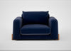 Nuvola Loveseat Smart Luxe Velvet Midnight / Natural