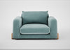 Nuvola Loveseat Smart Luxe Velvet Mineral Blue / Natural