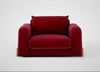 Nuvola Loveseat Smart Luxe Velvet Mulberry / Natural
