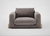 Nuvola Loveseat Smart Luxe Velvet Mushroom / Natural