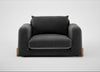 Nuvola Loveseat Smart Luxe Velvet Nickel / Natural