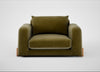 Nuvola Loveseat Smart Luxe Velvet Peridot / Natural
