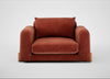Nuvola Loveseat Smart Luxe Velvet Tawny / Natural