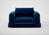 Nuvola Loveseat Smart Velvet Dusk / Black
