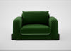 Nuvola Loveseat Smart Velvet Forest / Black