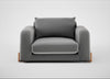Nuvola Loveseat Smart Velvet Mercury / Natural
