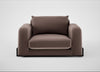 Nuvola Loveseat Smart Velvet Mouse / Black
