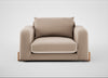 Nuvola Loveseat Smart Velvet Pebble / Natural