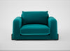 Nuvola Loveseat Smart Velvet Petrol / Black