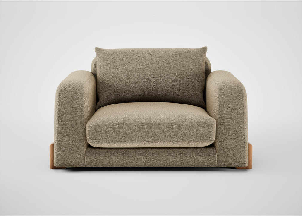Nuvola Loveseat Boucle Velvet Rocky / Natural