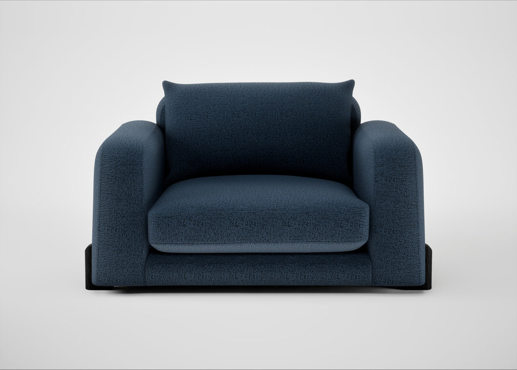 Nuvola Loveseat Boucle Velvet Space / Black