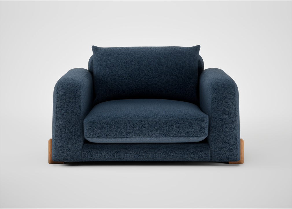 Nuvola Loveseat Boucle Velvet Space / Natural