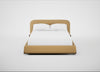 Nuvola Bed Double / Boucle Tweed Citrine / Walnut Stained